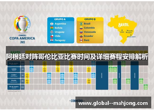 阿根廷对阵哥伦比亚比赛时间及详细赛程安排解析